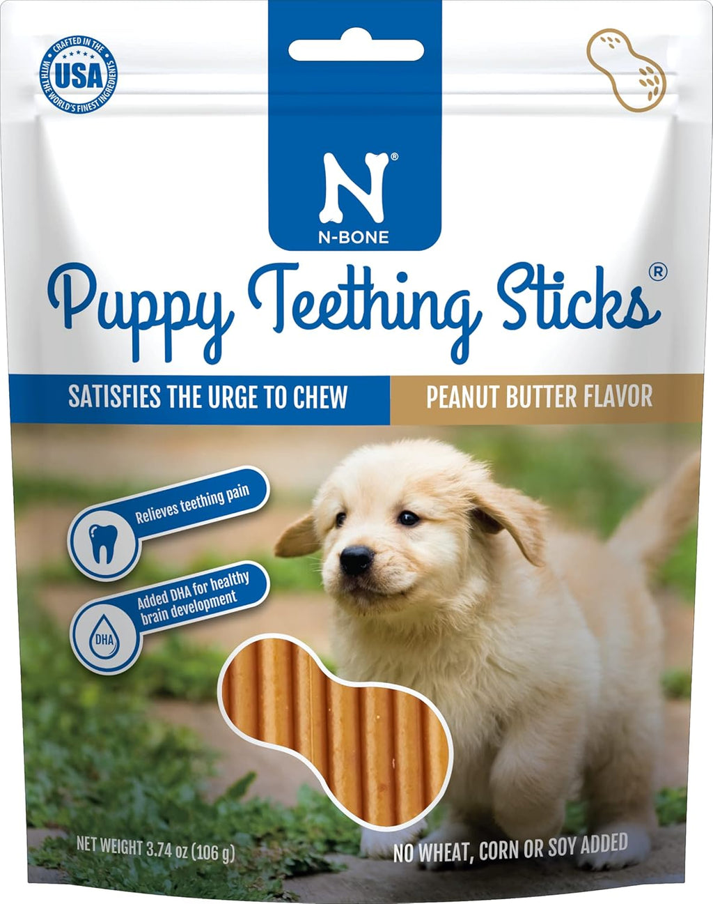 N-Bone Puppy Teething Sticks Pumpkin Flavor, 3.74-oz Bag - Image 11