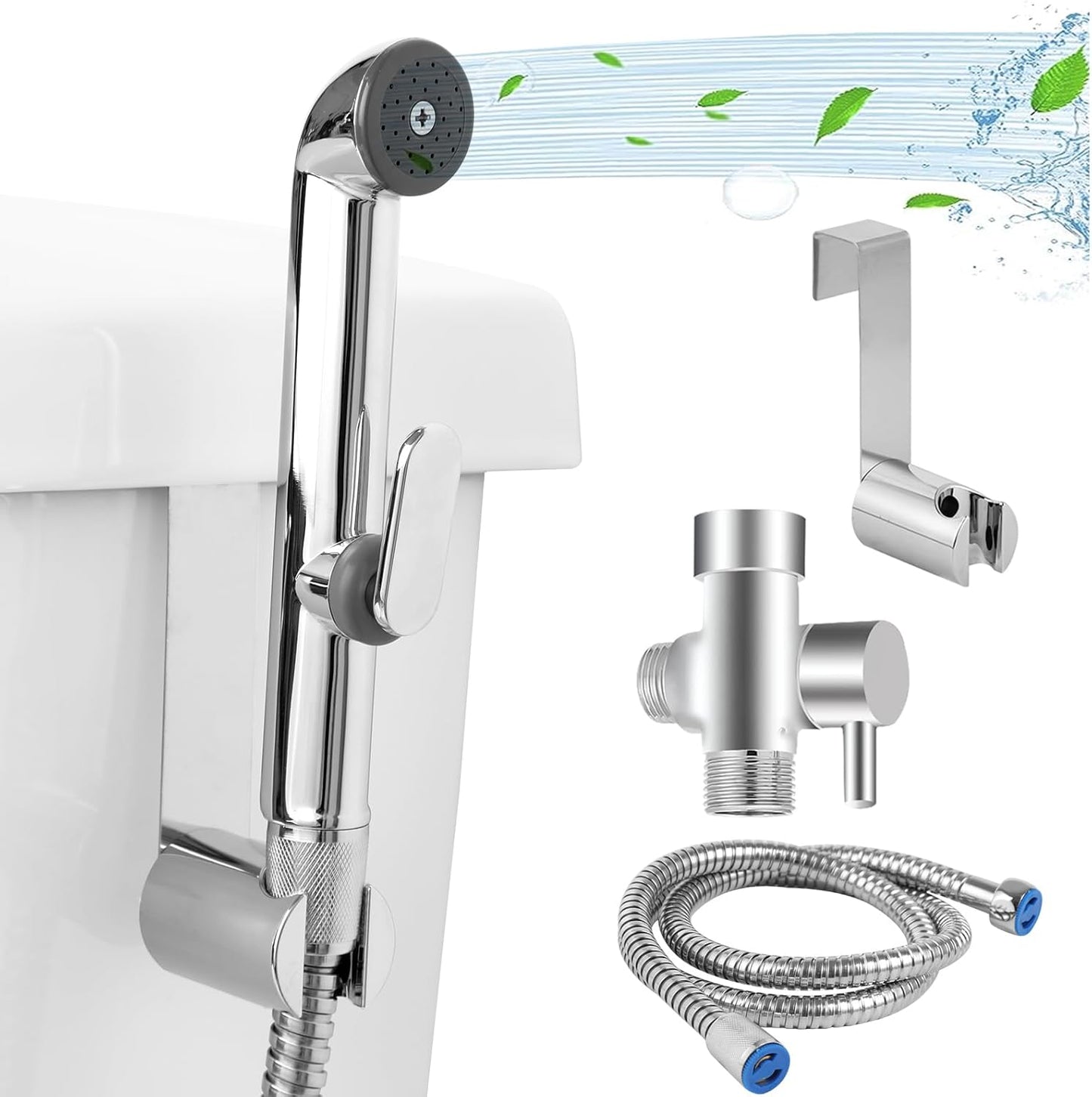Merkloos hand held bidet sprayer kit front view