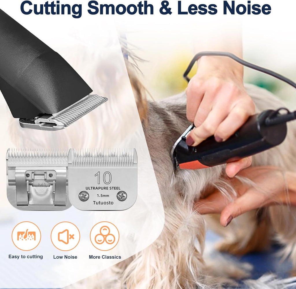 High hardness ceramic and steel combination pet blade detailing