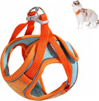 Cat Harness and Leash, Escape-Proof Cat Harness Set, Adjustable Step-in Pet Harness for Walking, Soft Breathable Reflective Vest for Cats & Dogs (Pink, Medium) - Image 10