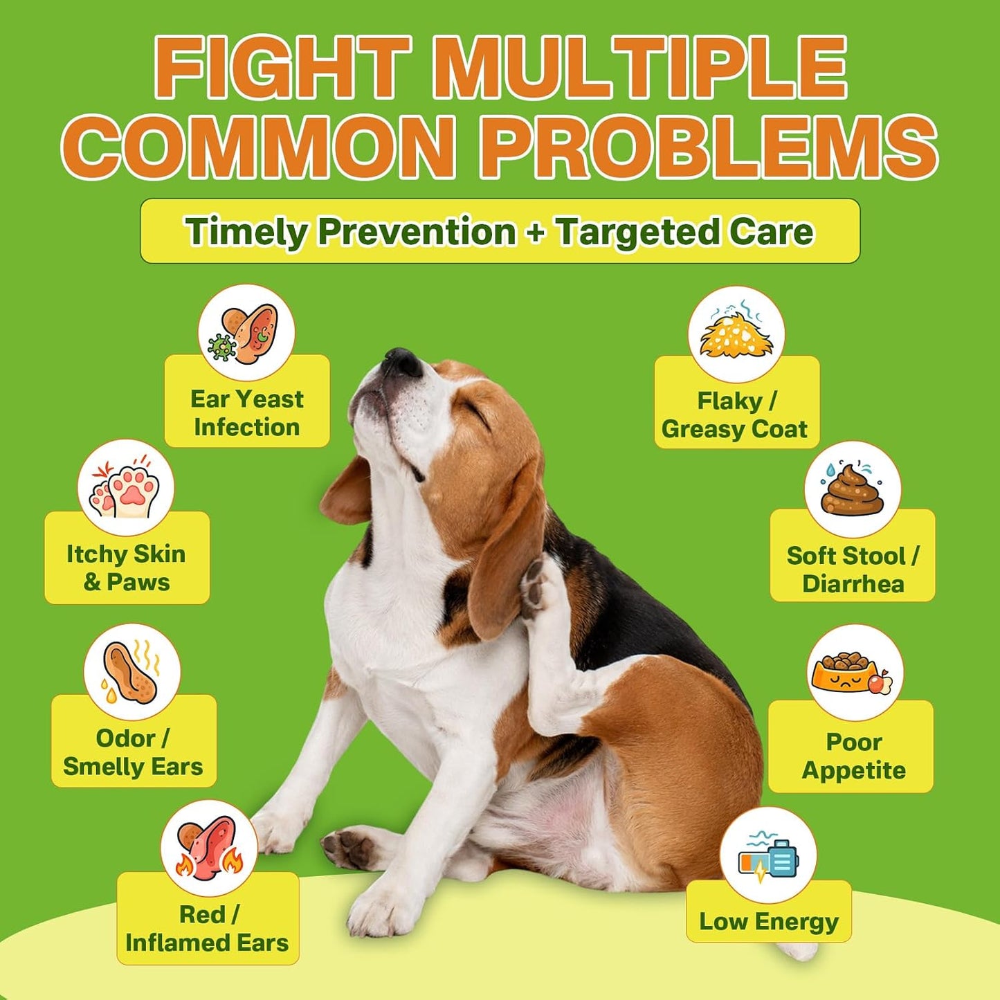 Puyrzoe canine ear and paw allergy relief supplement dropper bottle for easy dosing