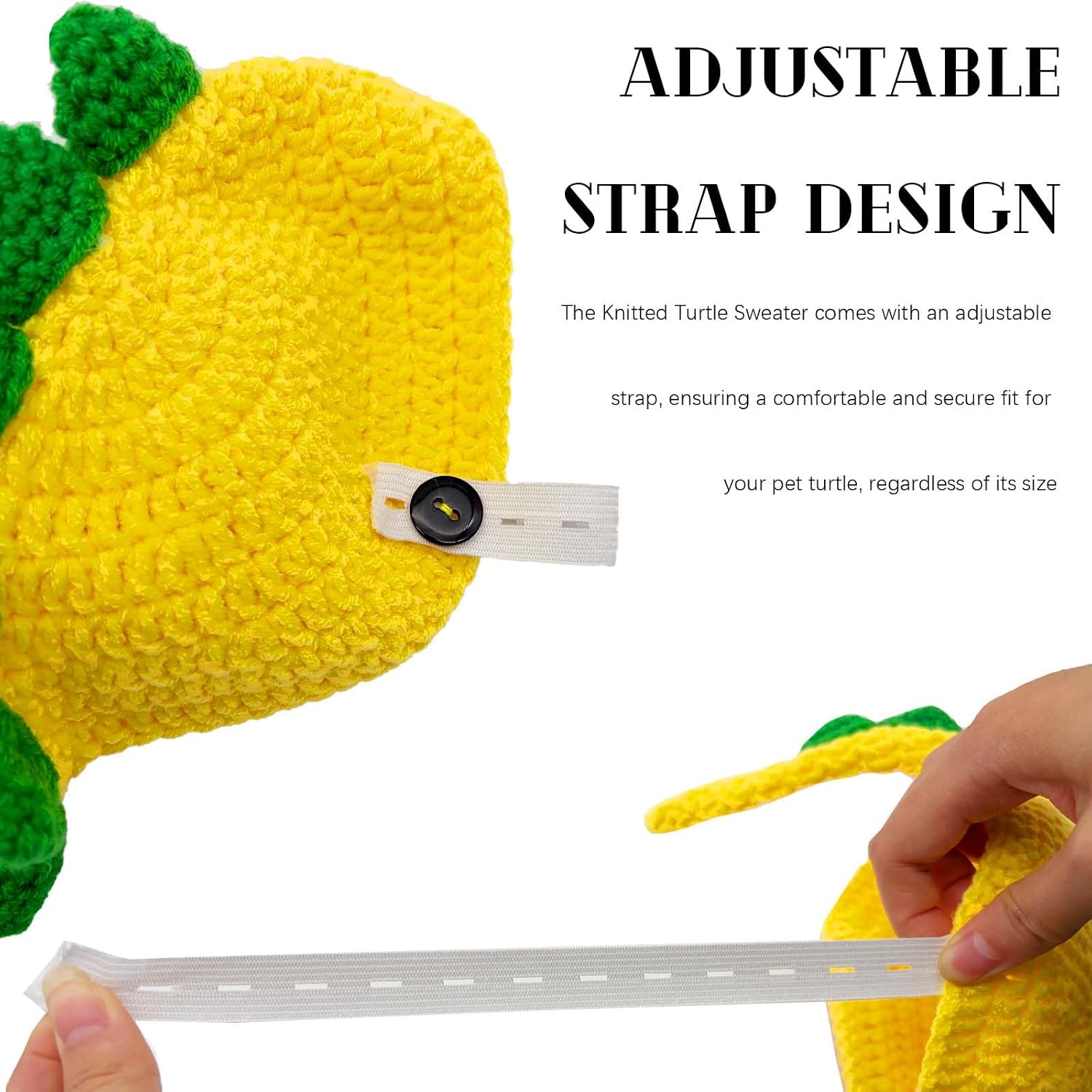 Side view of the small pet winter outfit showing the breathable knit texture.