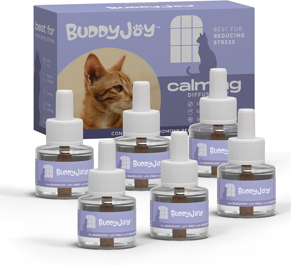 Cat Calming Diffuser Refills - Long-Lasting 30-Day Formula, Cat Pheromones Calming Diffuser for Stress Relief, Relaxation, and Anxiety Reduction, Easy to Use - (2 Diffusers + 2 Refills) - Image 12