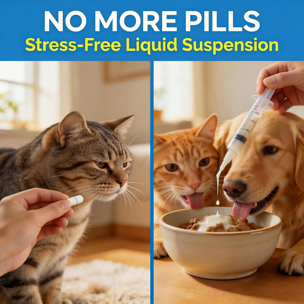 Authentic USA imported Petcci liquid dewormer for hookworms and roundworms