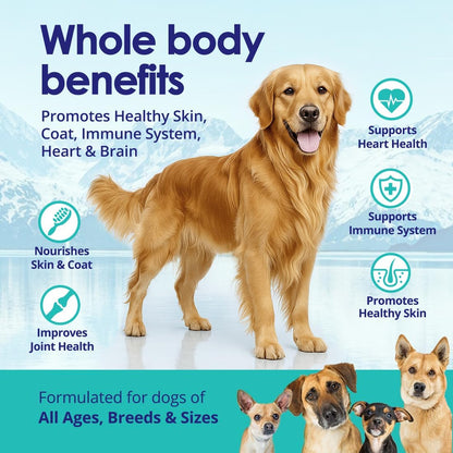 NuLife Natural Pet Health 180 capsules premium dog supplement bottle