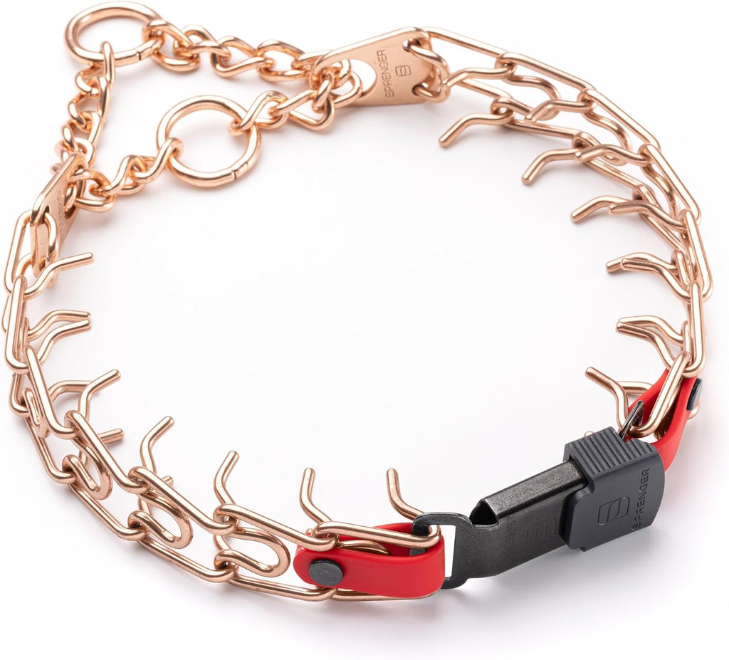 Herm Sprenger Curogan Dog Collar with Short Links and Quick Release ClicLock Buckle and Biothane Insert Made in Germany 20in x 3.0mm (Neck Size up to 16-17in) (Black) - Image 9