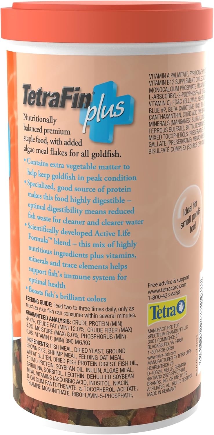 Premium seaweed flakes fish food for goldfish and small koi nutrition