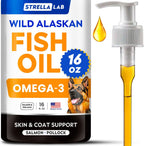 StrellaLab Omega 3 for Dogs - (180Ct) Fish Oil Treats - Allergy & Itch Relief Skin & Coat Supplement - Dry Itchy Skin, Anti Shedding & Hot Spots Treatment - Pet Salmon Oil Chews - Chicken Flavor - Image 13