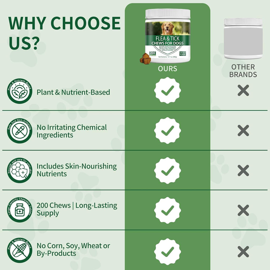 Close up of natural flea and tick soft chews texture