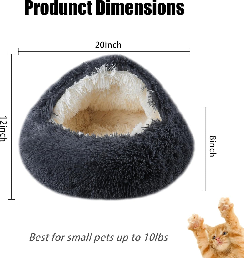 Fluffy interior of Formycatie calming cat cave