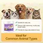 Aaihe pet ear wipes being used on a cat