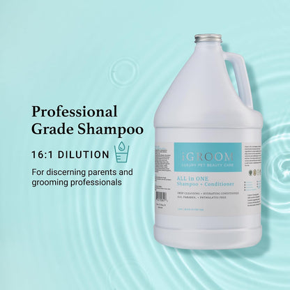 iGroom dog grooming shampoo texture and consistency visualization