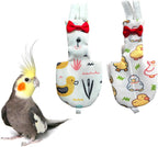 UKJENT Bird Diaper Protective Parrot Nappy 2 Pack, Reusable Flight Suit with Waterproof Inner Layer, Washable Cute Urine Wet Suit for Parrots(M) - Image 13