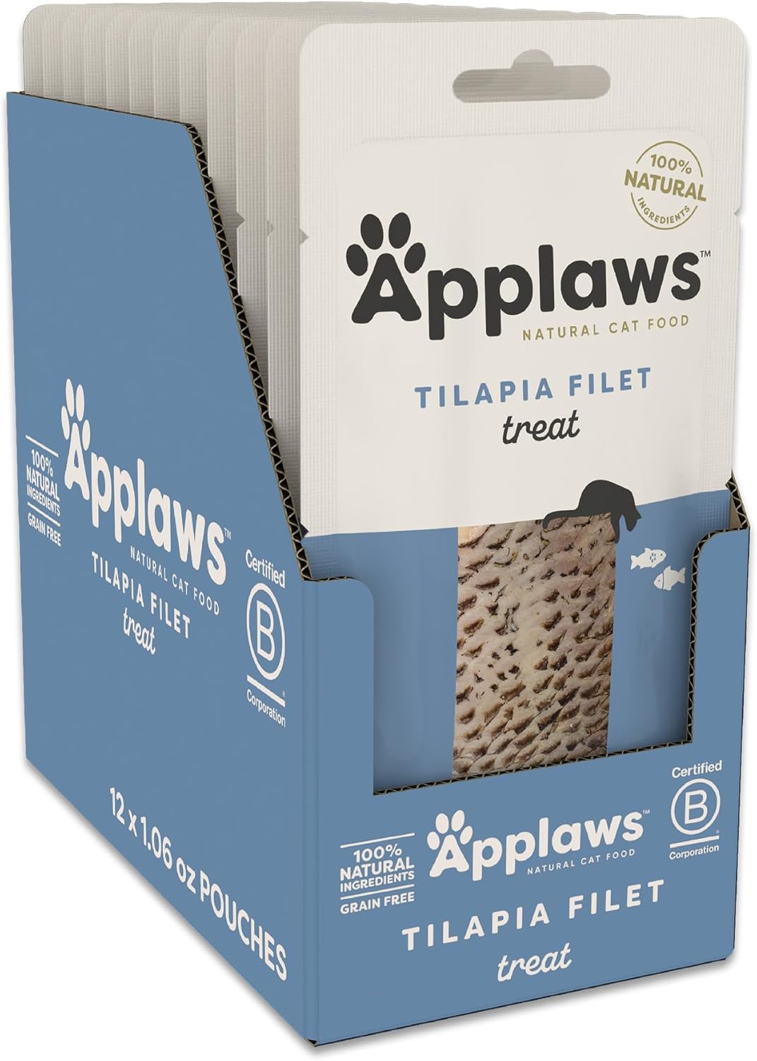 Applaws Whole Tuna Loin Cat Treats 12-Pack, Single Ingredient, Grain Free, High Protein, Freeze Dried Cat Treats, No Fillers, No Artificial Additives (12 x 1.06 oz) - Image 12