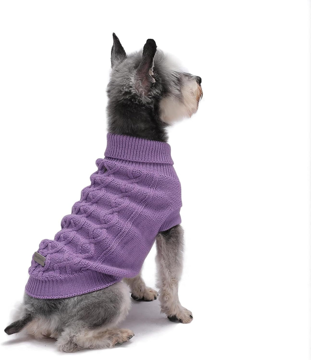 Small Dog Sweaters, Soft Knit Cold Weather Turtleneck Dog Clothes, Lightweight Warm Puppy Sweater for Chihuahua, Dachshund, Shih Tzu, Yorkie (Dark Blue, M) - Image 12