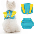 MORVIGIVE backpack for small dogs front view adjustable pet harness