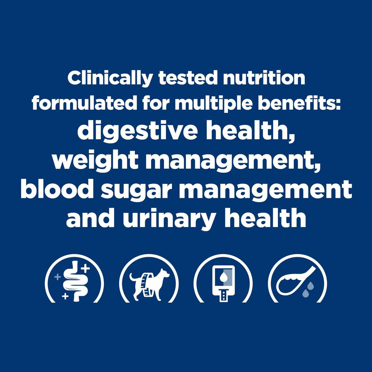 Veterinary formula dog food for glucose control and digestive health