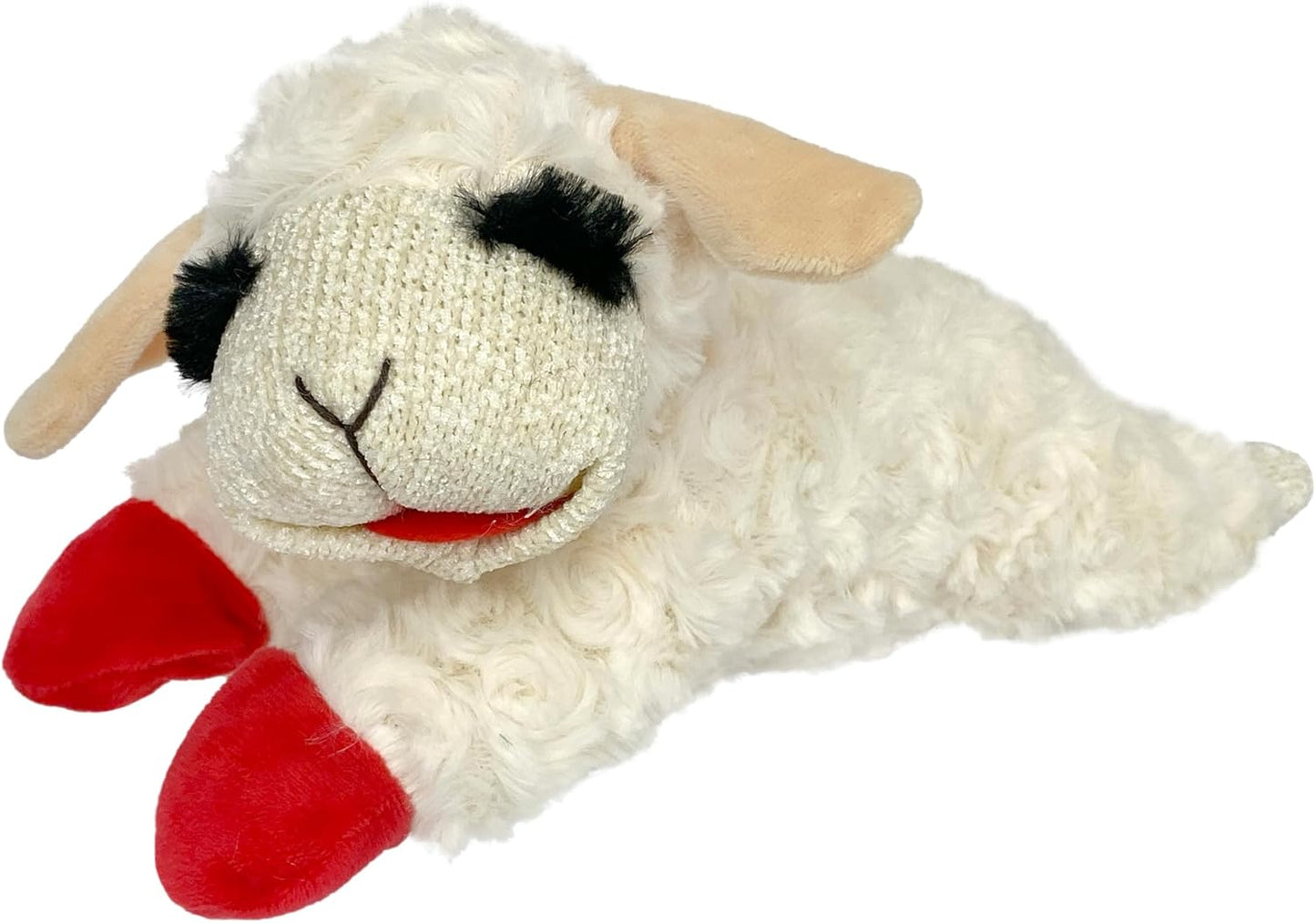 Multipet Lamb Chop Dog Plush Toy - Squeaky Toy for All Dogs - Extra Soft Plush - Stuffed Animal Dog Toy for Cuddling & Playing - Cute Pet Toy (6", Cream) - Image 11