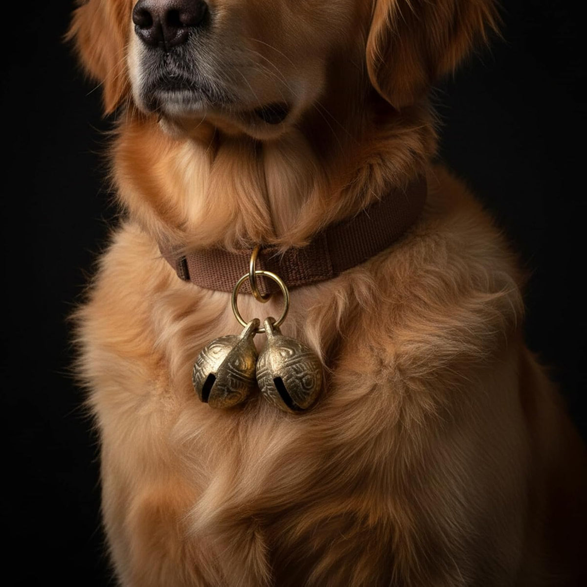Decorative copper pet bells for cats and dogs