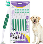 Dog Toothbrush, Dual-Head, for Medium Large Dogs, Purple | Soft Bristles for Gentle Cleaning ,60 degrees Curved Bristles for Better Coverage ,Comfortable for Sensitive Gums - Image 11