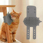 1pc Cat Self Groomer, Silicone Soft Wall Corner Massage Brush with Adjustable Straps, Interactive Scratcher Comb for Indoor Cats & Kittens, Table Leg & Cage Furniture Protector (Pink) - Image 15