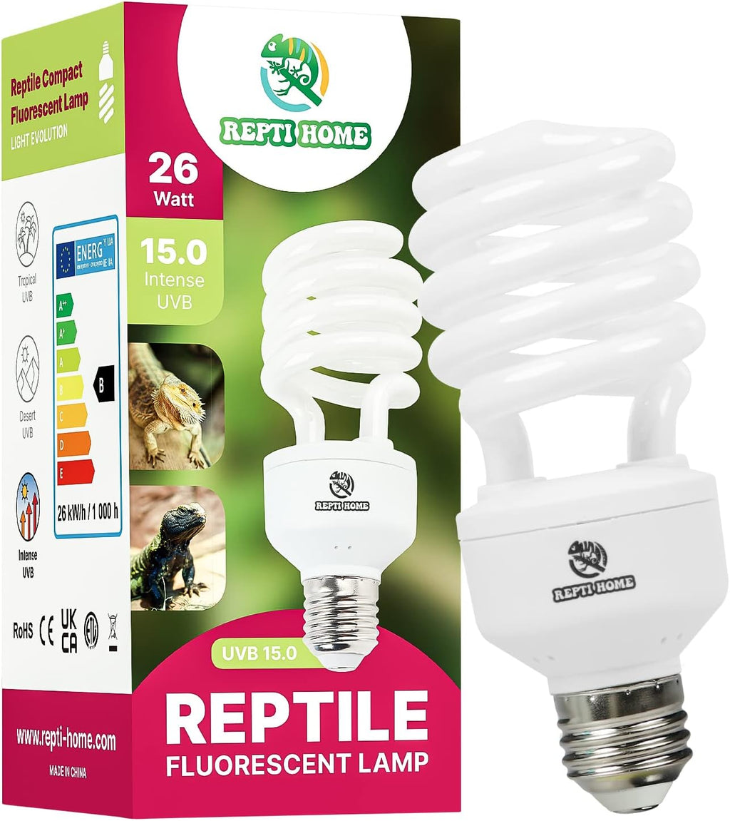 UVB Reptile Light 5.0, 13W Tropical and Sub-Tropical UVA UVB Bulb for Reptiles, Tropical Terrarium Compact Fluorescent Lamp, Reptile UVB Light Bulb for Chameleons, Iguanas and Turtles - Image 11