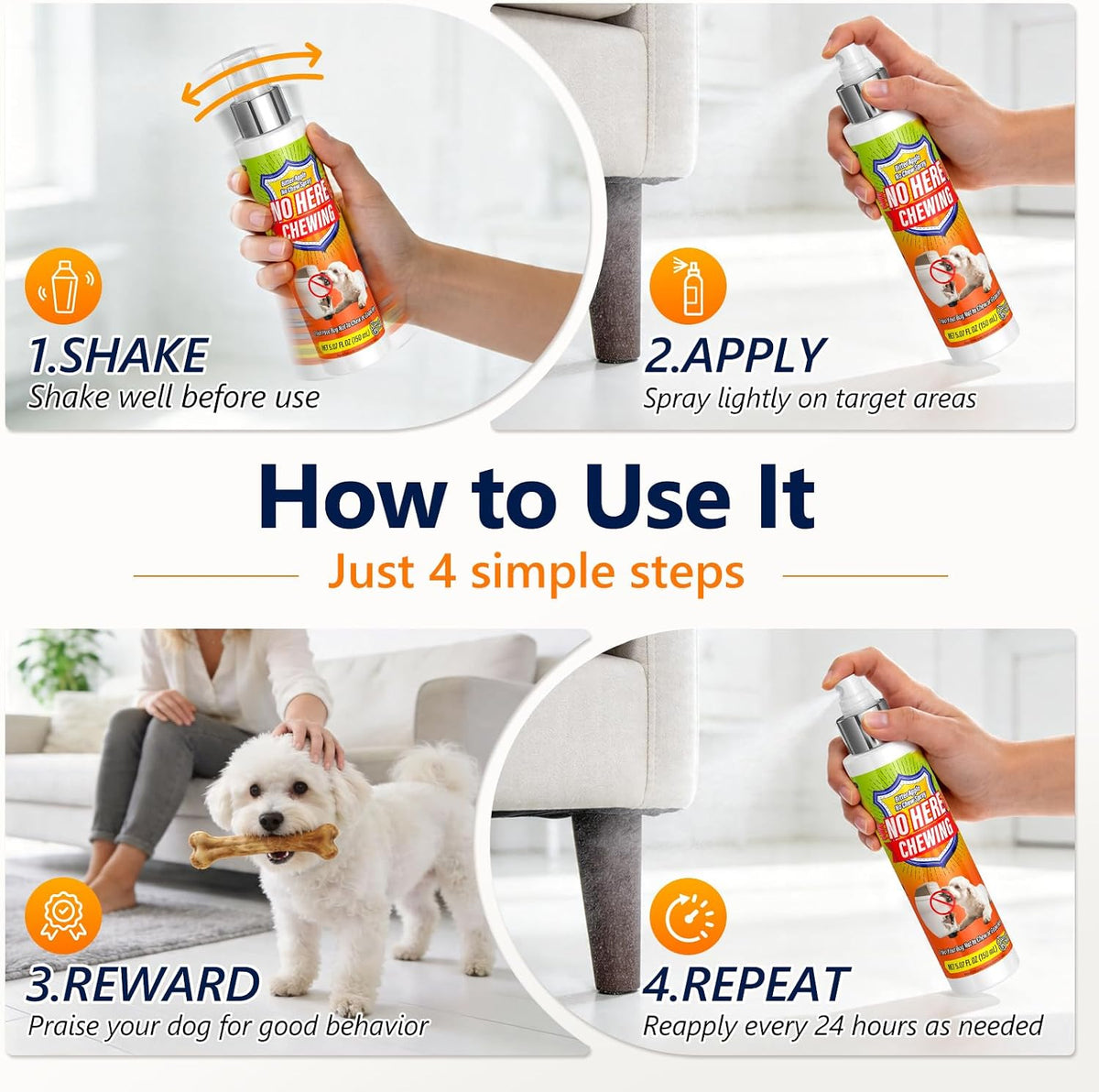 Safe behavior corrector spray for household items