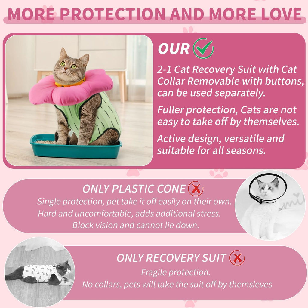 Two piece pet post-operative recovery outfit laid flat showing high-quality stitching.
