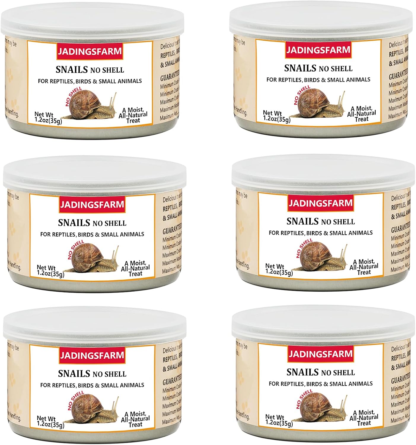 6 Pack Canned Crickets for Reptiles, Fish, Birds and Small Animals, Crickets, Healthy High Protein Treat, Reptile Bird Fish Food 7.2 Ounces Total - Image 12