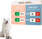 EliteSign brushed silver reminder sign showing double tracking layout for food and walks.