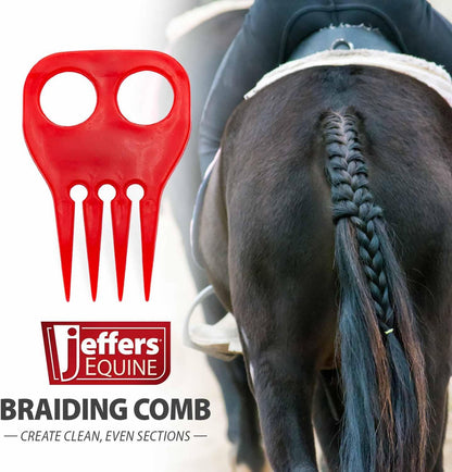 Durable Jeffers equine comb for stable and show ring use
