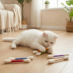 Heavenglow durable dental teething cat toys close up view