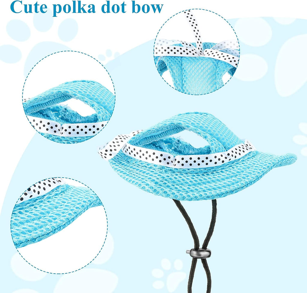 Close up of mesh fabric on Frienda dog sun visor