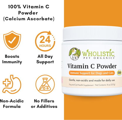 Wholistic Pet Organics non acidic vitamin c for pet seasonal allergies