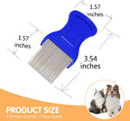 Close up of Hession stainless steel metal teeth lice comb