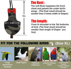 XQIGI breathable cotton parrot diaper fabric texture