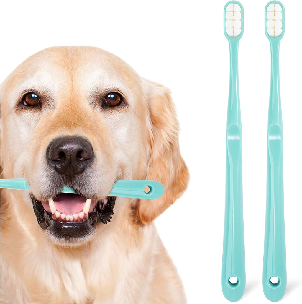 Package of MoonyMars toothbrush set for medium dogs