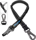 Iokheira 3-in-1 dog seat belt front view black