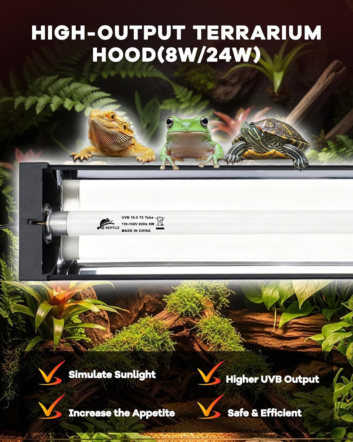Close up view of the polished curved reflector on the Haceryc light bar.