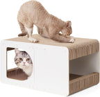 EHEYCIGA Cardboard Cat Scratcher House, 23-Inch Corrugated Cat Scratcher for Indoor Cats, Extra Large Scratching Board Pad, Brown - Image 13