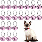 Cat Bells, Small Pets Cross Copper Bells Collars Charm with Key Rings Loud Crisp Sound Anti-Lost - Image 15