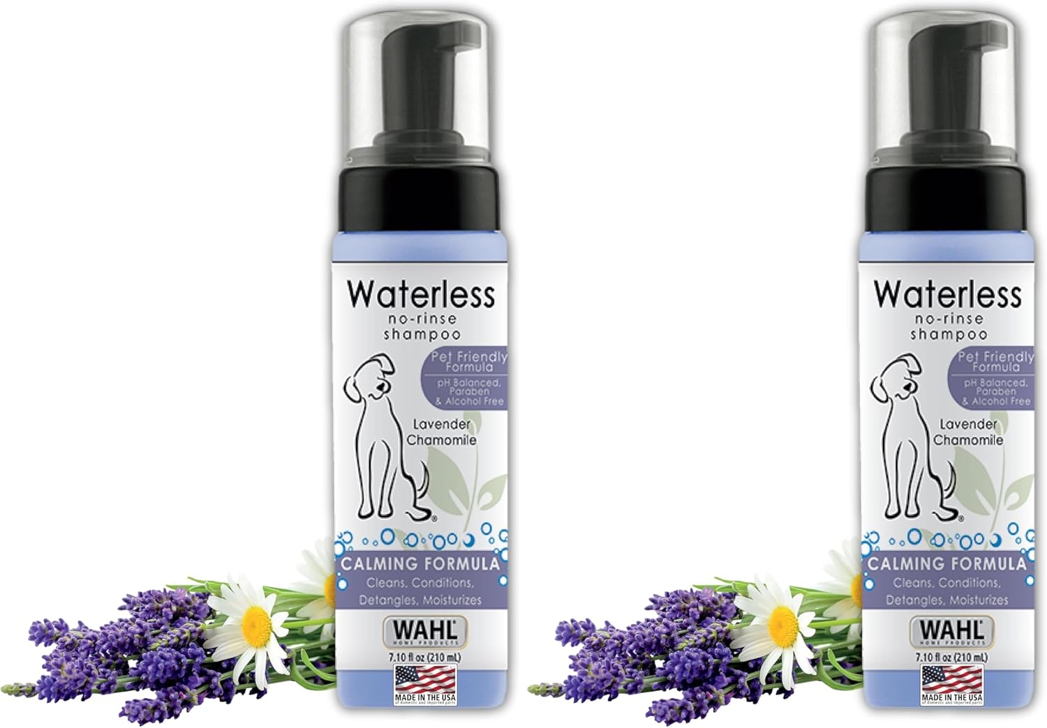 Wahl USA Pet Friendly Waterless No Rinse Shampoo for Animals - Lavender & Chamomile Scented - Cleaning, Conditioning, Detangling, & Moisturizing Shampoo for Dogs - 7.1 Oz - Model 820014A - Image 9