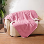 Sunheir spill proof puppy blanket cozy sherpa backing close up