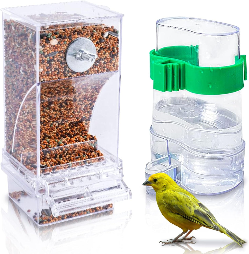 Hamiledyi no mess bird feeder and water dispenser front view