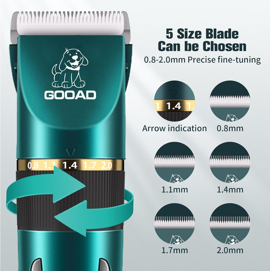 Gooad pet paw hair trimmer and grooming kit accessories for long haired cats.