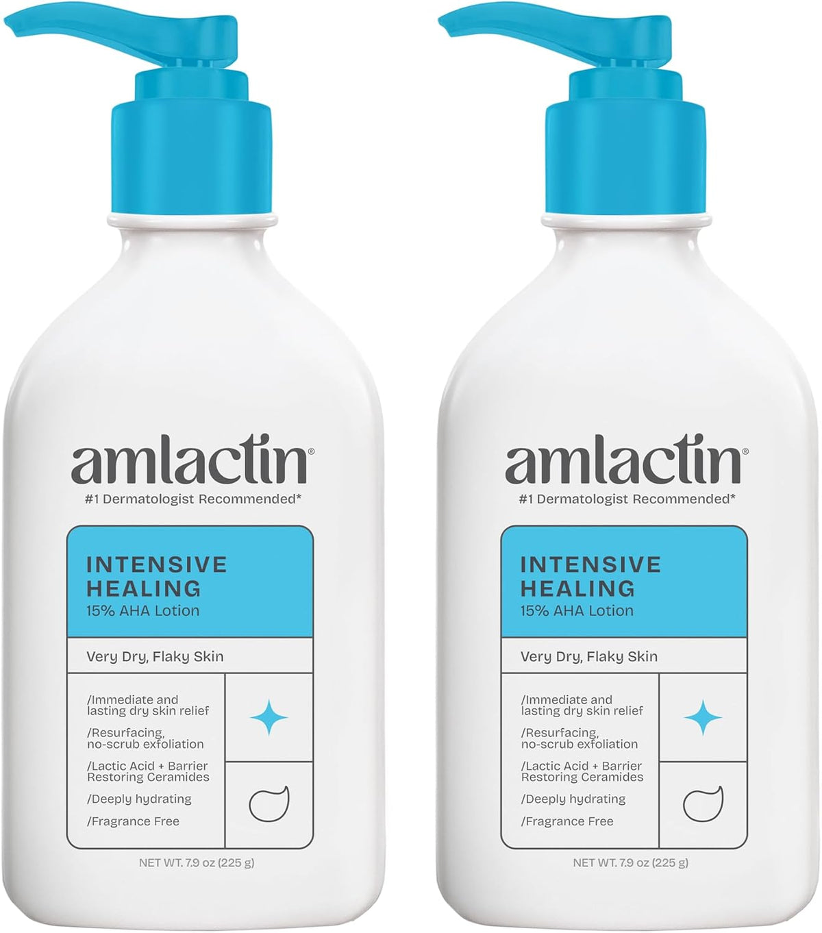 AmLactin Intensive Healing Body Lotion - Therapeutic Lotion for Extremely Dry Skin - No-Scrub Exfoliator and Moisturizer with 15% Lactic Acid AHA and Ceramides, 7.9 oz (Packaging May Vary) - Image 10