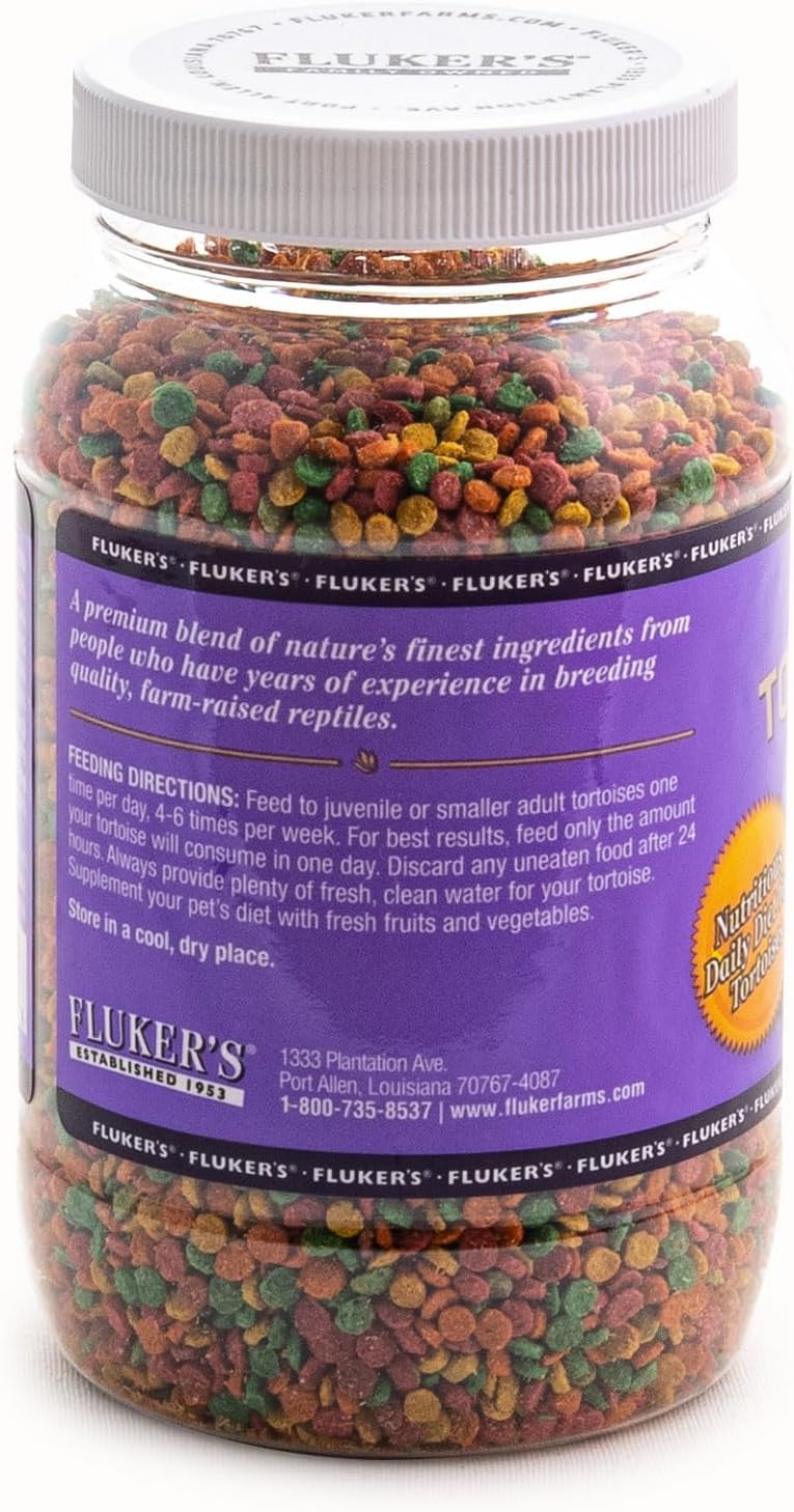 Fluker's Land Turtle Formula small pellets for baby and juvenile tortoises side view