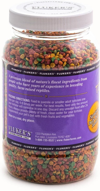 Fluker's Land Turtle Formula small pellets for baby and juvenile tortoises side view