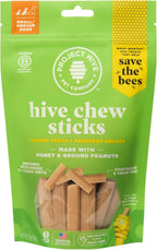 Hive Chew Sticks - Dental Treats for Dogs - Vegetarian, Made with Ground Peanuts & Honey, No Grain or Soy, Cleans Teeth & Freshens Breath (7 oz, Large Dogs - Pumpkin) - Image 11