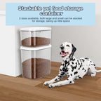 Leawalk transparent food storage container with measuring scoop